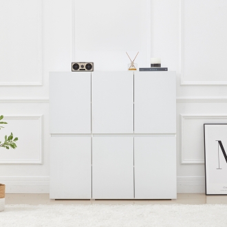 동서가구 자비스 와이드 다용도 1200 높은 수납장 6도어