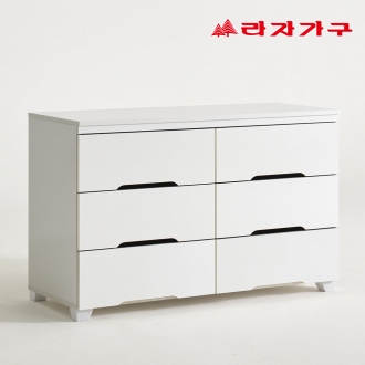 라자가구 로나 1200 3단 다용도 옷 수납 서랍장