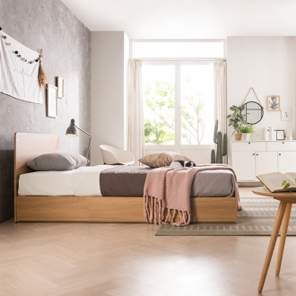 [가구야] 862/762 싱글/슈퍼싱글 높은헤드 평상형 침대 (+매트리스선택)