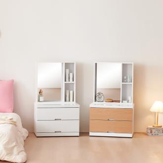 동서가구 소르베 모듈형 600 좌식 2단 서랍장 수납거울 화장대