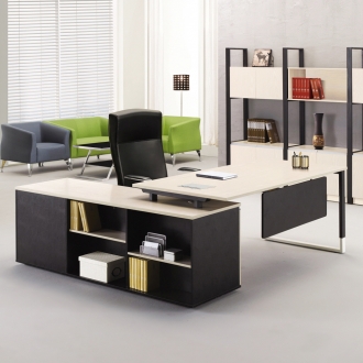 [퍼니럭스리빙] 레이첼 305 모던중역 사이드 책상세트 - 2컬러/2타입