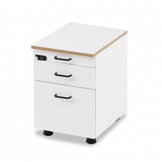 [퍼니럭스리빙] 인디고 3단 이동서랍장 - 화이트