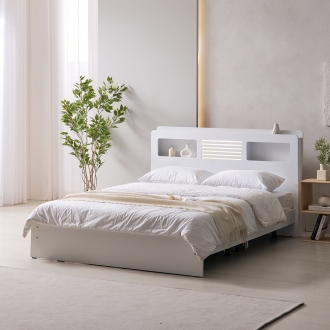 크렌시아 닉스 LED 일반형 침대 프레임 SS/Q (매트선택)