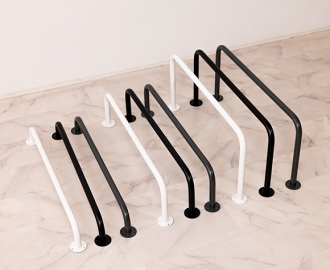 벽고정식 벽행거 19파이 화이트/블랙/그레이