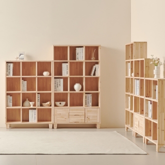 [단독특가] 동서가구 마르디 삼나무 원목 수납 책장 장식장 15종