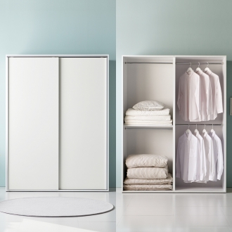 [소티디자인] 디오 E0등급 드레스룸 슬라이드 옷장 1600 일반형 - 5타입