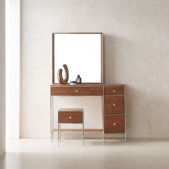 이노센트 스틸스 미드센츄리 원목 화장대