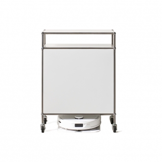 [퍼니럭스리빙] 블랑코 스틸 모듈 철재 롯봇 청소기장