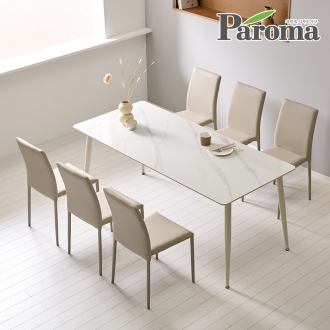 파로마 데이지 12T 포세린 통세라믹 6인 식탁세트 1800 테이블 카페 주방