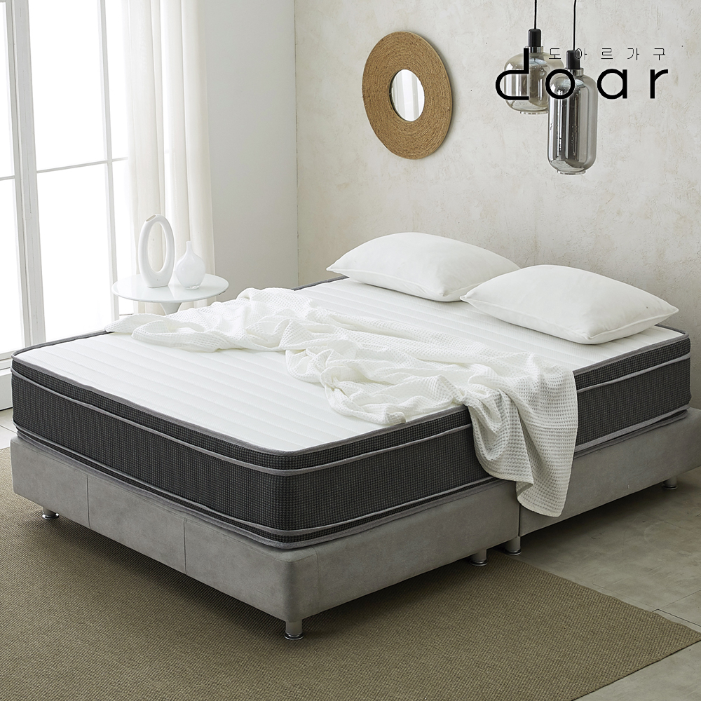 도아르 양면 침대 킹 사이즈 매트리스 봉합본넬20T(K) 화이트