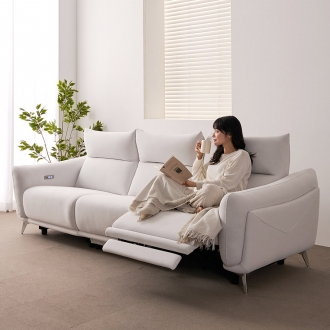 라자가구 밀란 4인 전동 리클라이너 소파