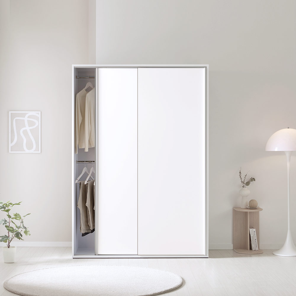 [코코미]올데이 E0 1400(2통) 슬라이딩 옷장 미닫이 키큰 슬라이드 장롱 맞춤옷장 자유롭게 구성가능