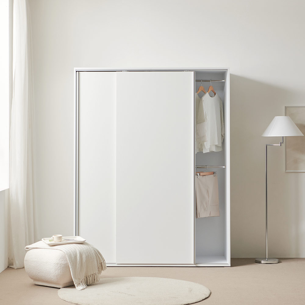 [코코미]올데이 E0 1700(2통) 슬라이딩 옷장 미닫이 키큰 슬라이드 장롱 맞춤옷장 자유롭게 구성가능