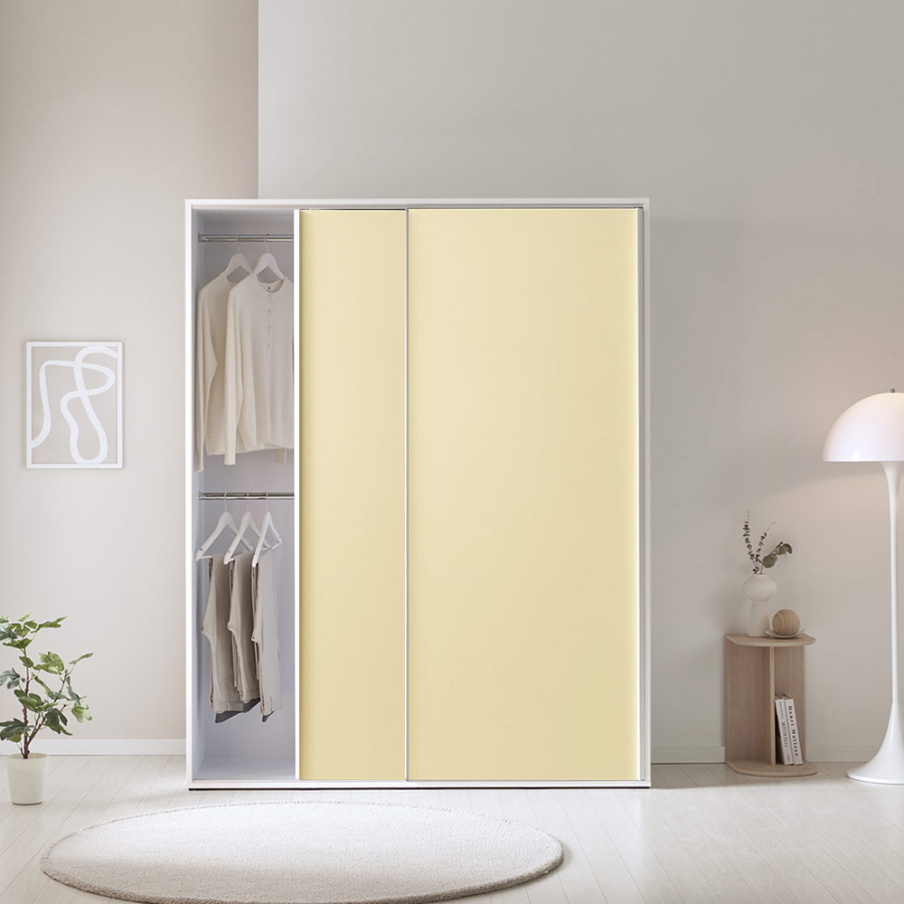 [코코미]올데이 E0 1800(2통) 슬라이딩 옷장 미닫이 키큰 슬라이드 장롱 맞춤옷장 자유롭게 구성가능