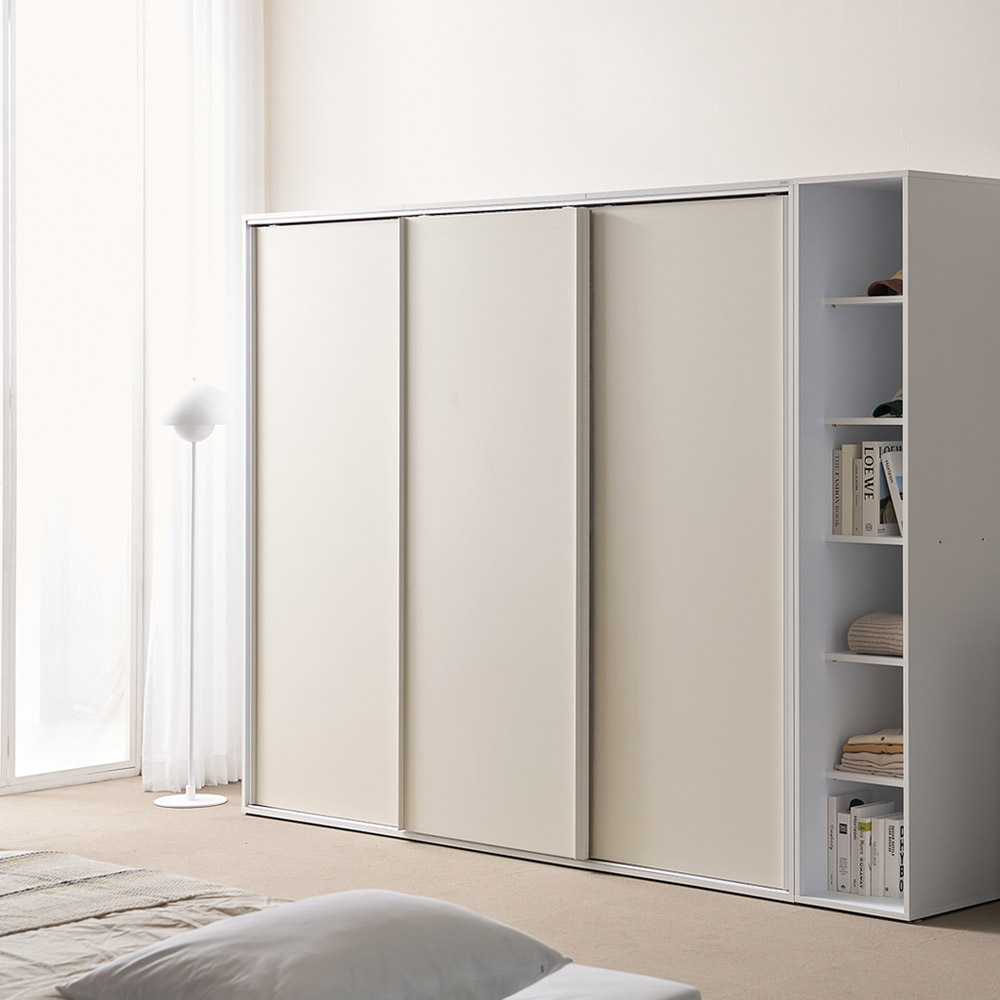 [코코미]올데이 E0 2000(3통) 슬라이딩 옷장 미닫이 키큰 슬라이드 장롱 맞춤옷장 자유롭게 구성가능