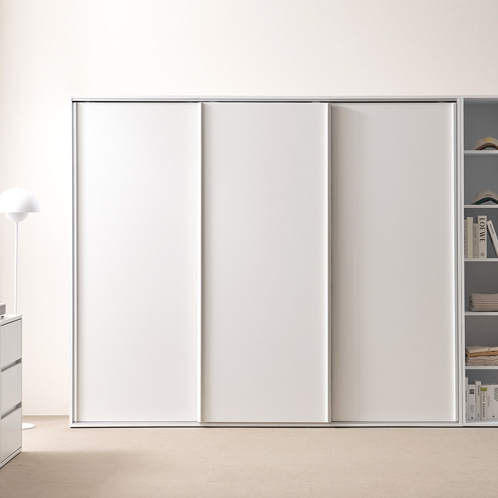 [코코미]올데이 E0 2400(3통) 슬라이딩 옷장 미닫이 키큰 슬라이드 장롱 맞춤옷장 자유롭게 구성가능