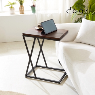 도아르 거실 침대 쇼파 사이드 테이블 보조 협탁 티 테이블 원목 1단