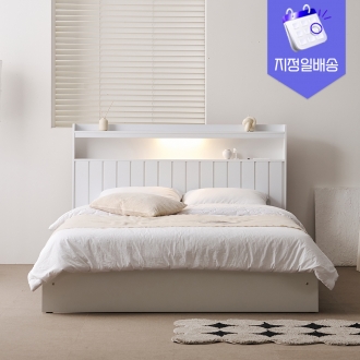 [수도권지정배송] 프린홈 멜로디 LED 스탠다드 일반 침대 SS/Q (매트선택)