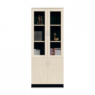 [퍼니럭스리빙] 레이첼 모던중역 서재/거실 반유리장식장 - 파스텔