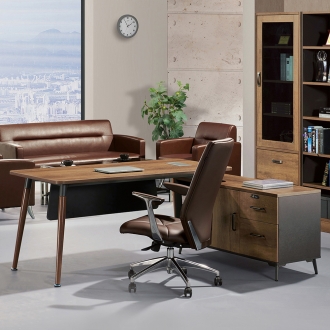 [퍼니럭스리빙] 에디션 모던중역 507 사이드 책상세트 - 2타입