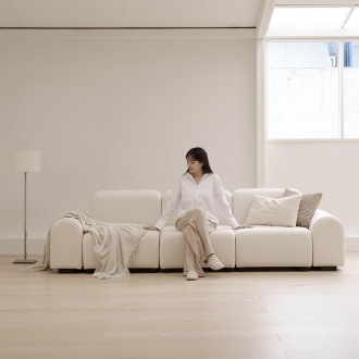 제이픽스 커들리 조야 이지클린 아쿠아텍스 패브릭 인테리어 4인 모듈 소파