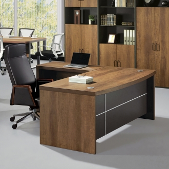 [퍼니럭스리빙] 에디트 515 라운드형 사이드 책상세트 - 1800