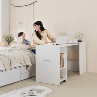 고래가구 니드 폴딩 접이식 확장형 책상 테이블