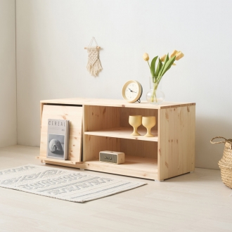 로나 레드파인 원목 여닫이도어 1000 수납장 도어책꽂이수납장