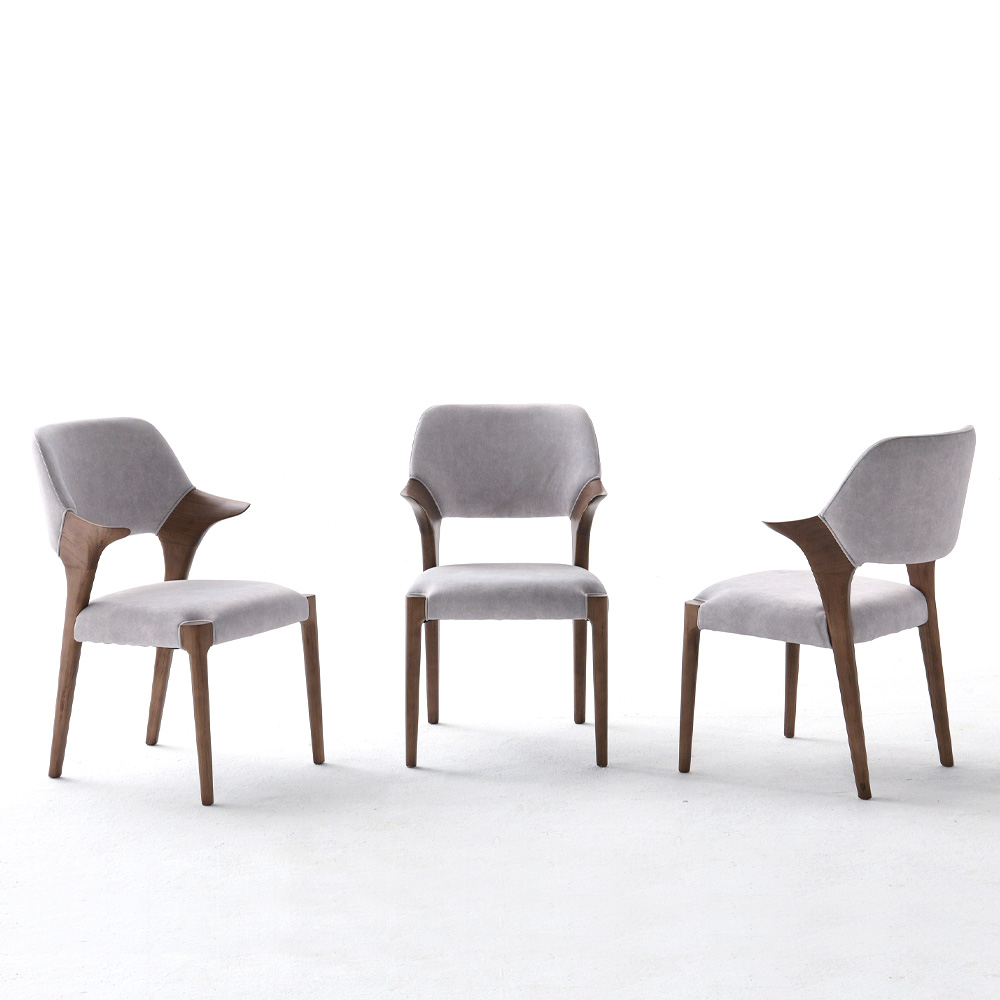 트로이퍼니처 나나 조야 패브릭 애쉬 원목 식탁의자