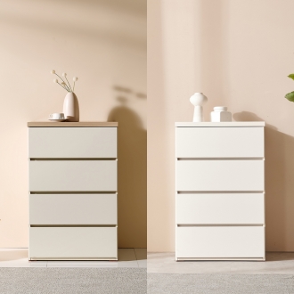 [소티디자인] 디프2 4단 속깊은 서랍장 600 - 2color