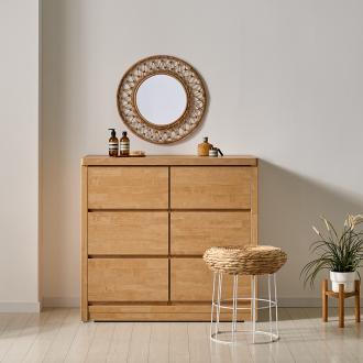 ★E0신제품★ 동서가구 그랜드 내추럴 광폭 3단서랍장 DF925880