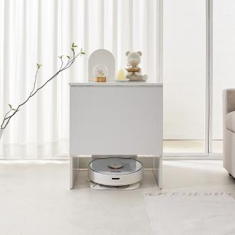 동서가구 클라임 다용도 상판도어 로봇청소기 수납장 거실 선반 협탁 DF925883