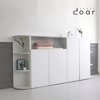 높이 1100 거실 베란다 낮은 다용도 폭좁은 수납장 틈새 슬림 3단 높은 800 도어형