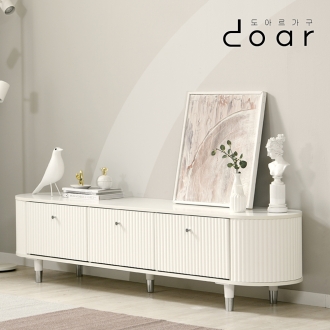 도아르 1800 낮은 템바보드 거실장 수납장 거실 TV 장 티비 다이 서랍장