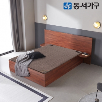 동서가구 힐튼 럭셔리 와이드헤드 스탠다드 황토숯 흙 침대 퀸 Q DF642738