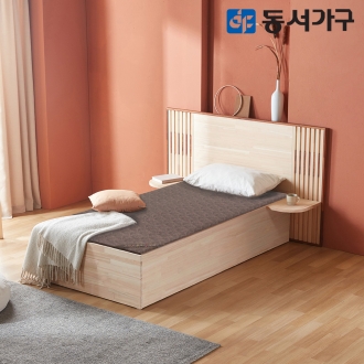 동서가구 토리 편백나무 와이드헤드 스탠다드 황토숯 흙 침대 싱글 S DF642712