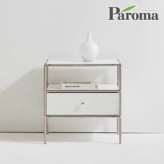파로마 엘로디 미드센추리 모던 모듈 철제 500 서랍 침대 협탁 소파 서랍장 사이드 테이블