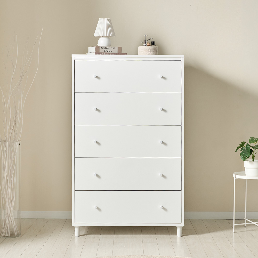 [코코미] 루카 칸칸 속깊은 800 5단 E0등급 서랍장 드레스룸 화장대 다용도 옷수납장