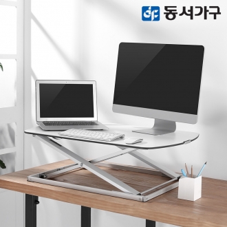 동서가구 스카온 스탠딩데스크 높이조절 초슬림 모션 책상 DF643337