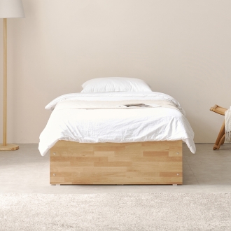 [케이컴퍼니] 심플비 피크 낮은헤드 900미니싱글 침대세트(독립포켓매트리스)