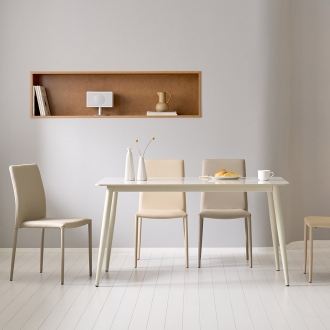 라자가구 메리온 12T 세라믹 4인용 포세린 식탁 의자4개 세트