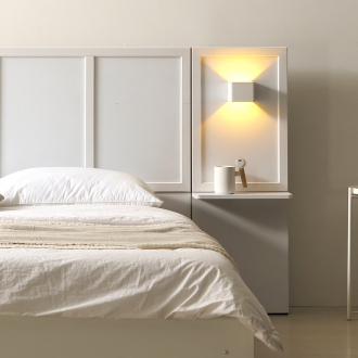 라자가구 웨이드 LED 패널 협탁