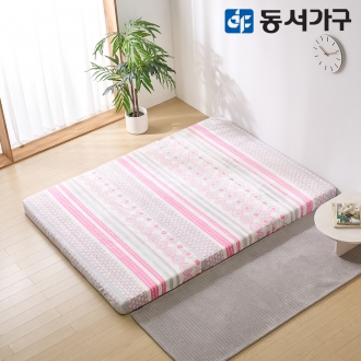 동서가구 허니셀 폼 극세사 3단 접이식 토퍼 매트리스 8cm MS DF644694