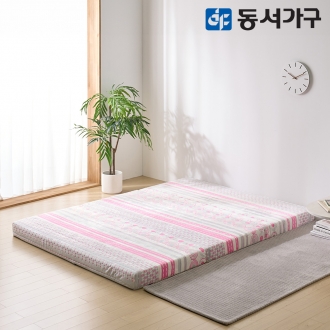 동서가구 허니셀 폼 극세사 3단 접이식 토퍼 매트리스 8cm SS DF644693