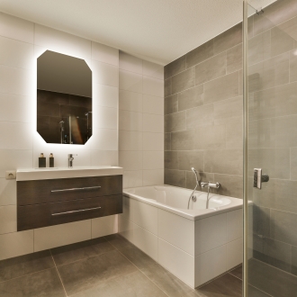 [당일출고] 헤이미러 LED 프레임 조명 거울 - 직팔각