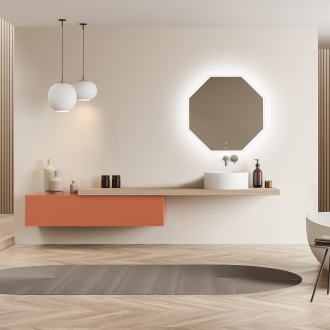 [당일출고] 헤이미러 LED 프레임 조명 거울 - 정팔각