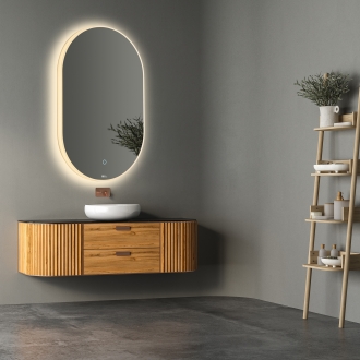 [당일출고] 헤이미러 LED 프레임 조명 거울 - 타원형