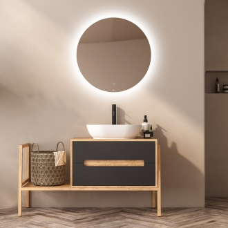 [당일출고] 헤이미러 LED 프레임 조명 거울 - 원형