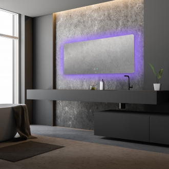 [당일출고] 헤이미러 LED 간접 조명+살균 거울 - 긴사각형