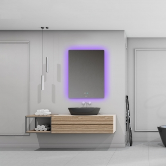 [당일출고] 헤이미러 LED 간접 조명+살균 거울 - 사각형